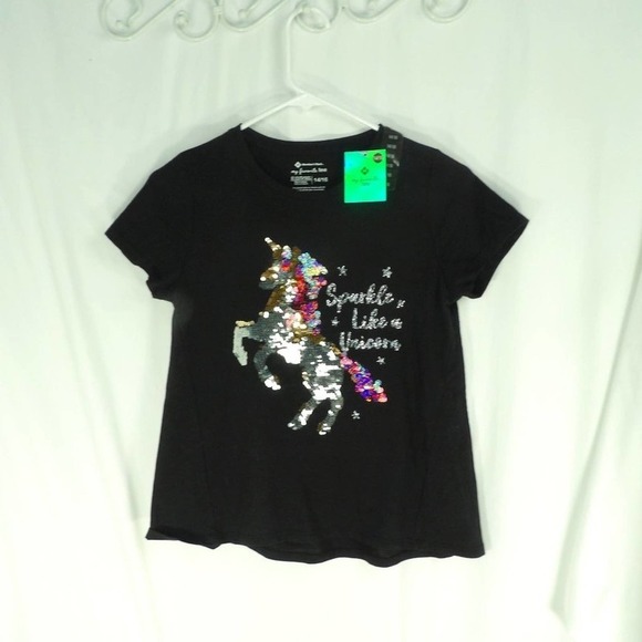 Member's Mark Shirts Tops My Favorite Tee Sequins Unicorn